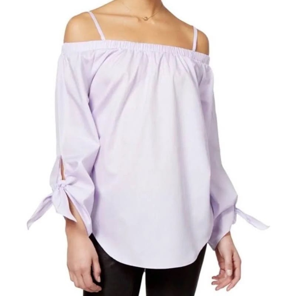 Seven Sisters Off The Shoulder Blouse Top XL Lavendar